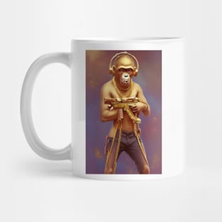 Illegal Monkey Carrying A Gun Mug